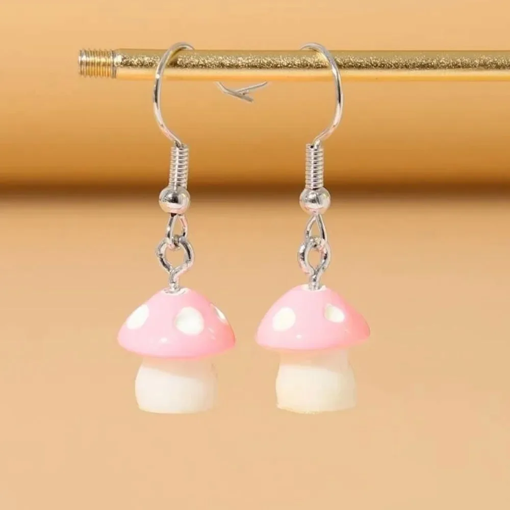 Mushroom Statement Earrings
